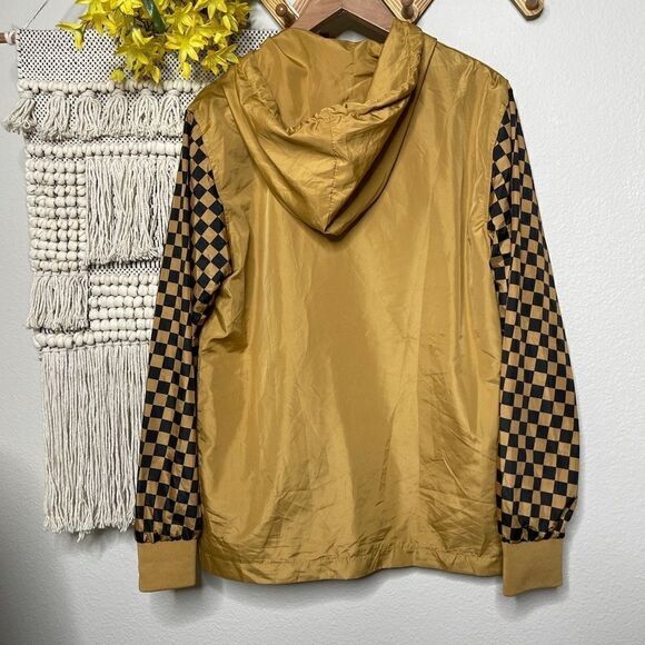 g-net gold checkerboard windbreaker - Picture 2 of 5